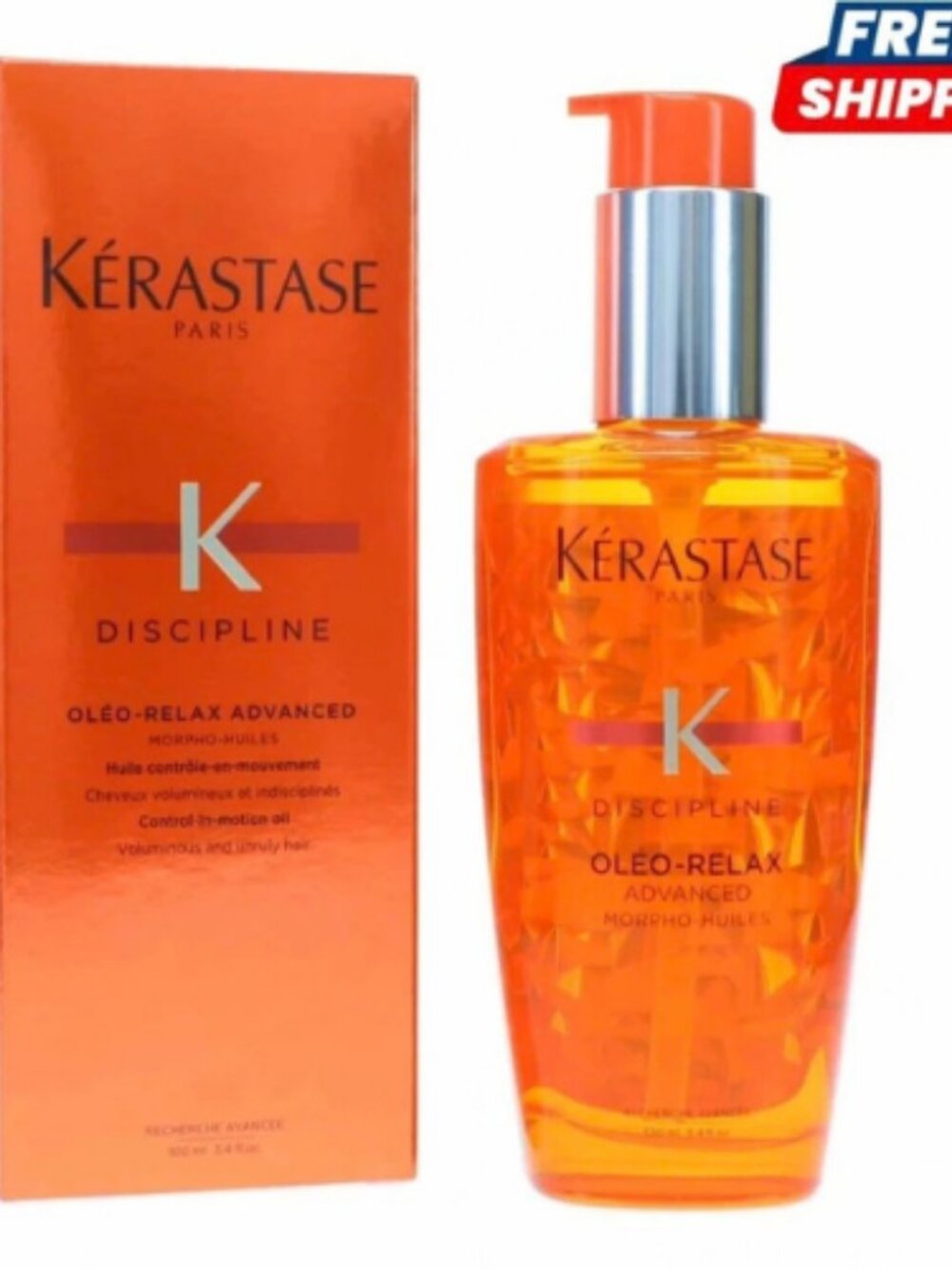 NEW Kerastase Discipline Oleo Relax Advanced Hair Smoothing Oil 3.4oz /100ml